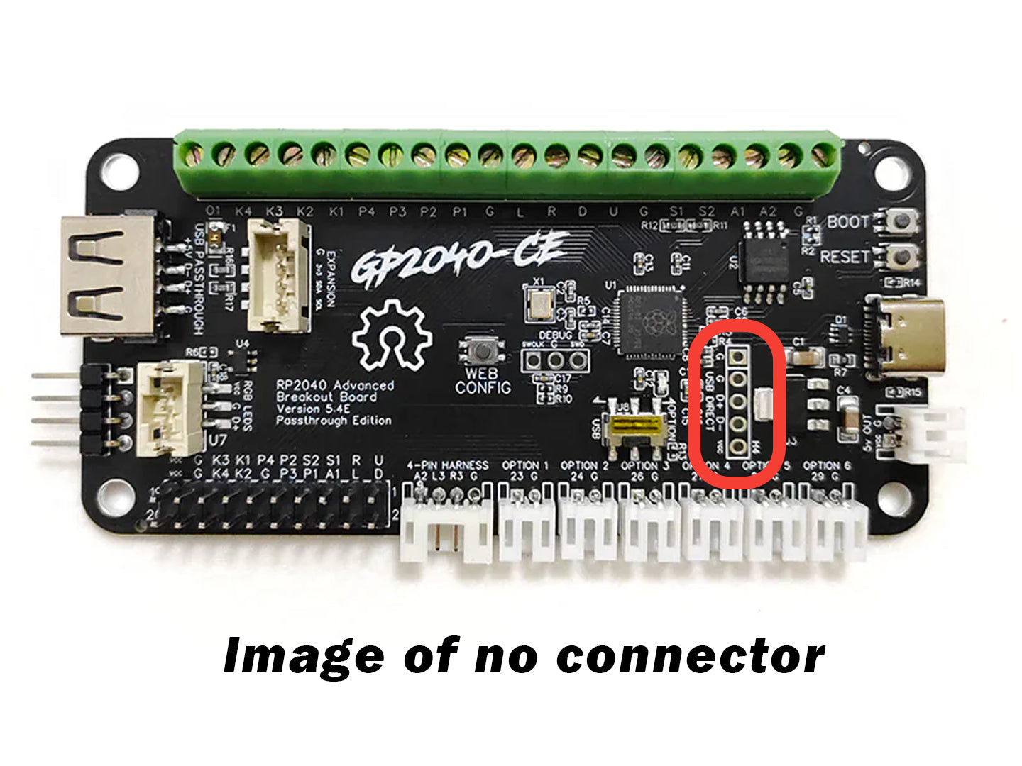 USB C Low profile breakout board panel mount with cable