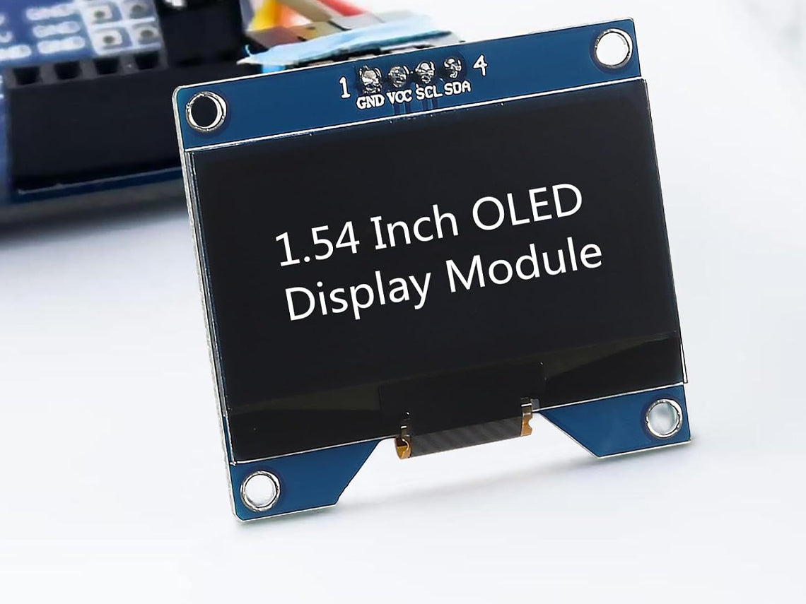 Module d'écran OLED blanc bleu 1.54 pouces, 4 broches, lecteur IC Module d'écran OLED blanc bleu 1.54 pouces, 4 broches, lecteur IC