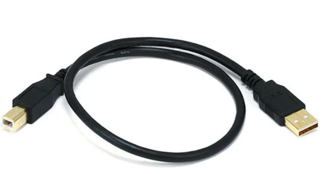 1.5ft USB A to USB B Cable - Brook PCB to Neutrik Device