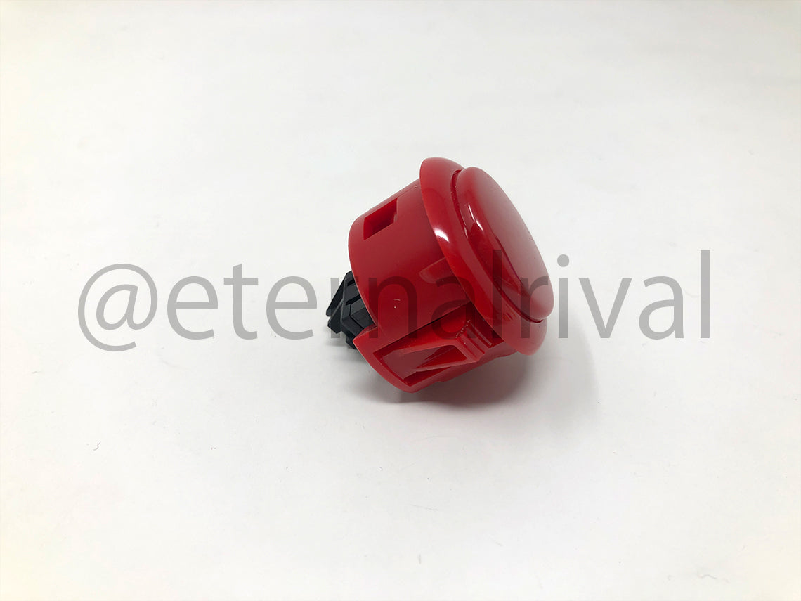 Sanwa 30mm Snap-In push button with CAU connector (OBSF-30-CAU-X) - Harness Not included