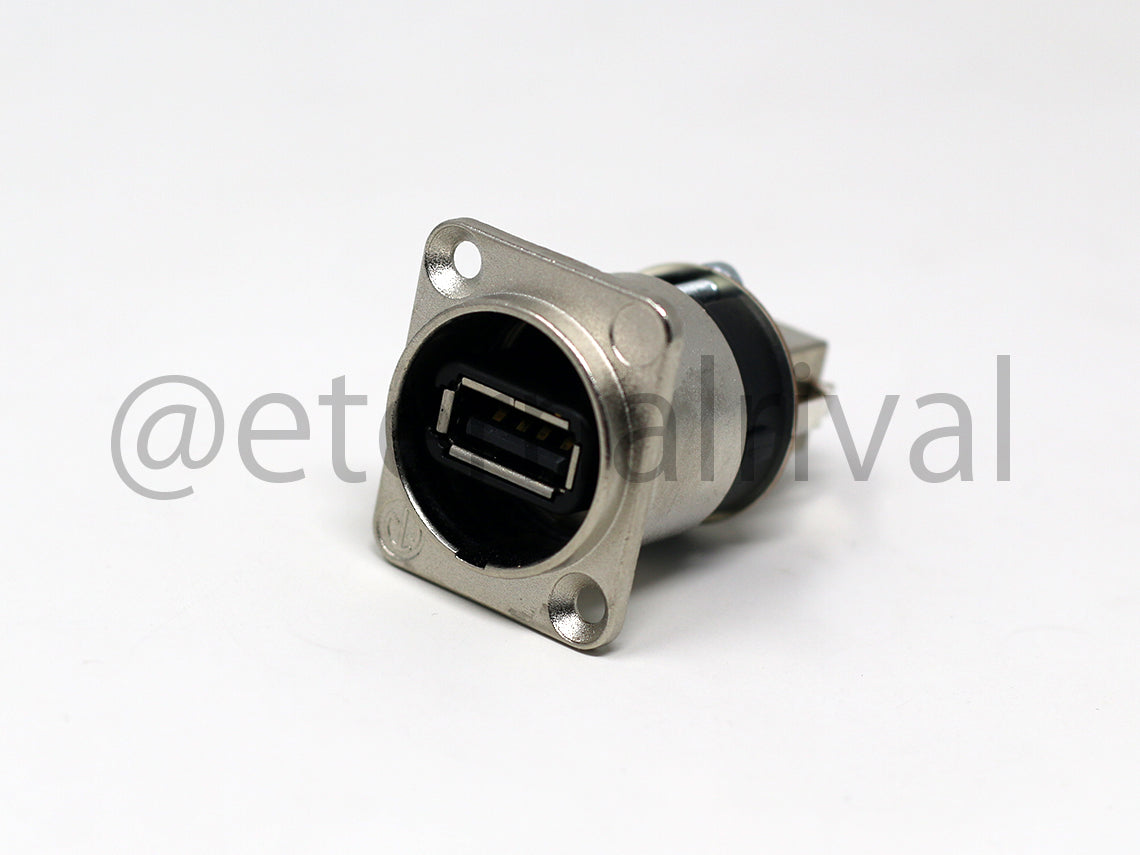 Neutrik: NAUSB Feed Through Reversible USB Gender Changer (Type A and B)