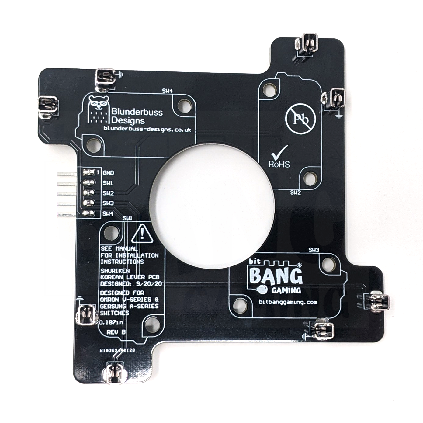 Shuriken Korean PCB by Bit Bang Gaming