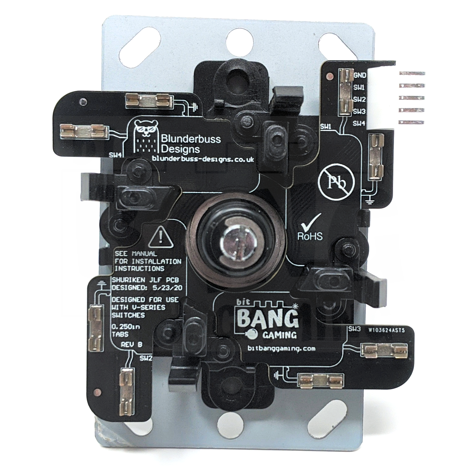 Shuriken JLF PCB by Bit Bang Gaming LLC