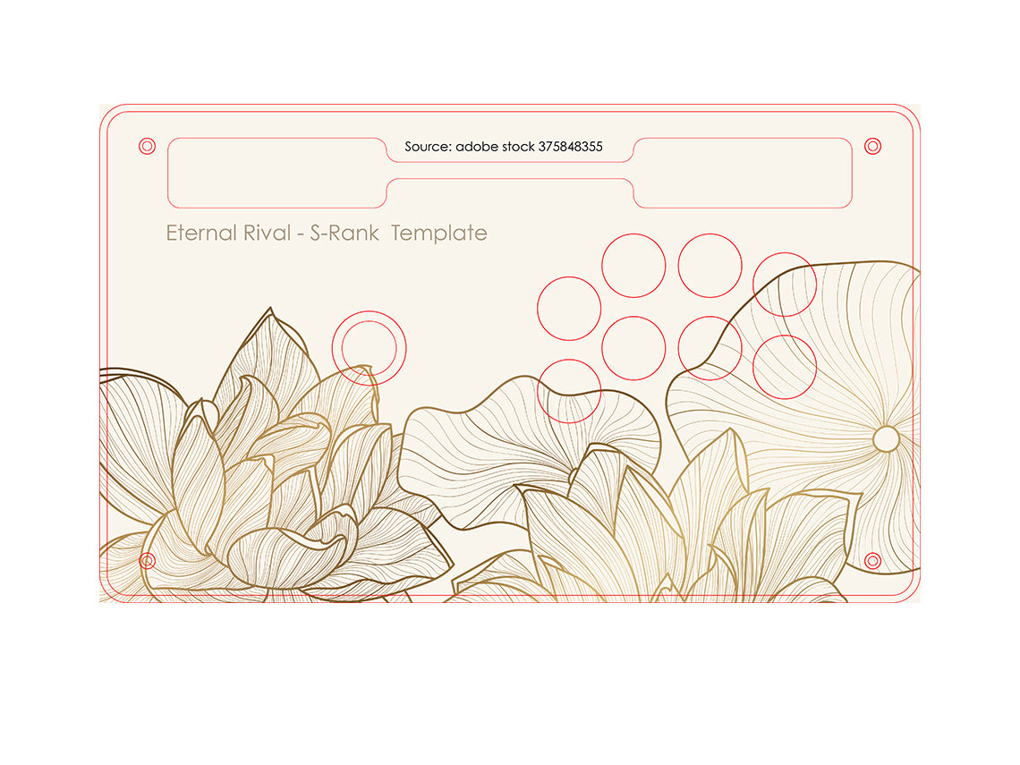 Printed Top Artwork for Any case- Fighstick | Stickless | Keyboard Style