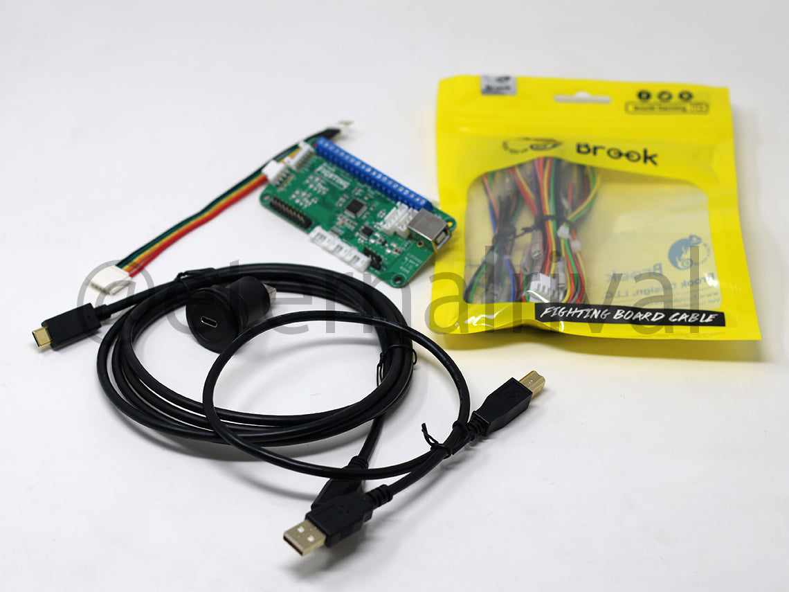 Adafruit USB C Passthrough Fightstick or WASD kit: Brook Board, Cables, and Adafruit USB C Passthrough Kit