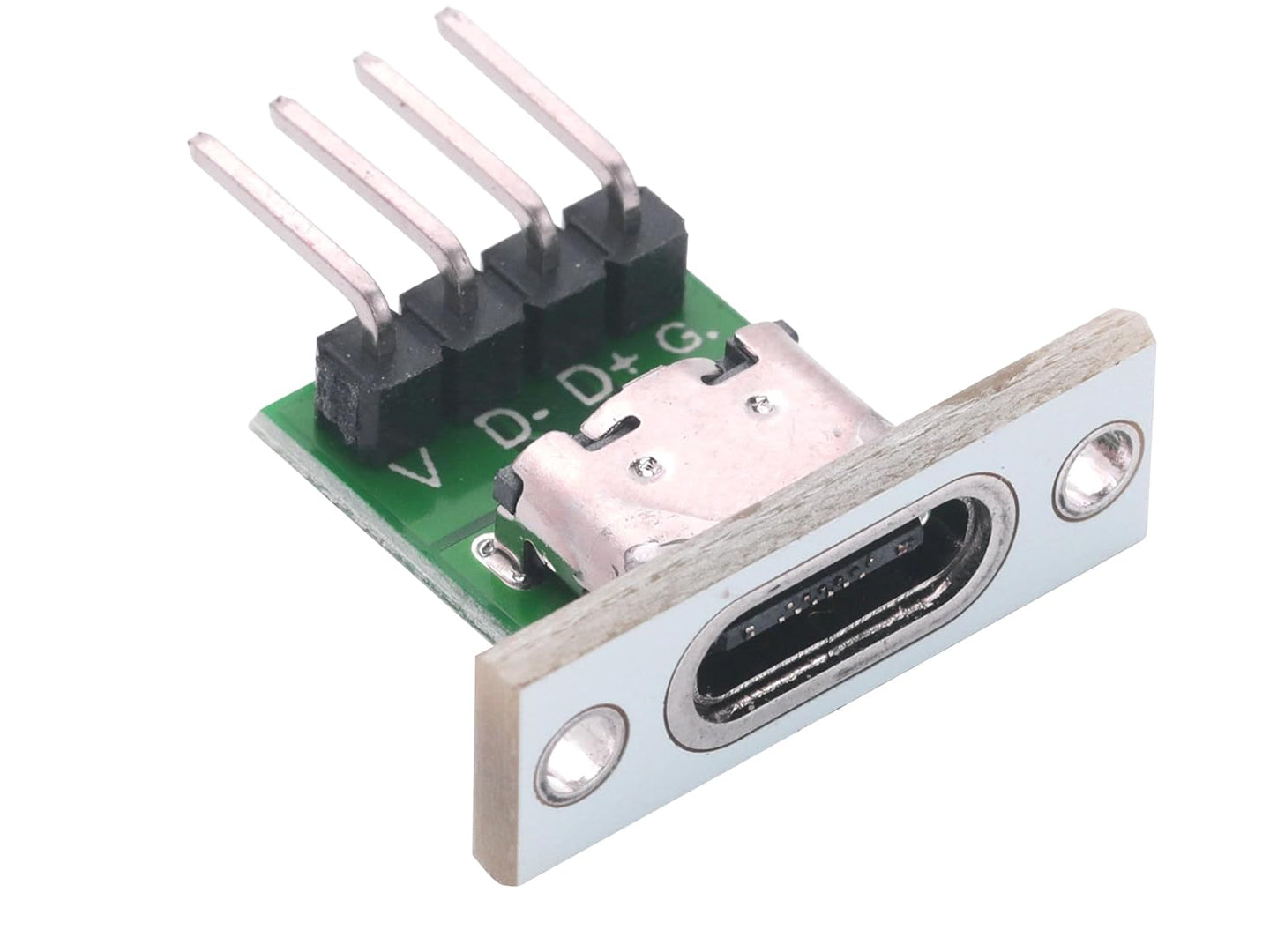 USB C Low profile breakout board panel mount with cable